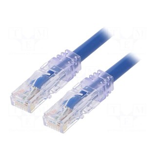 Patch cord | TX6A™ 10Gig,U/UTP | 6a | solid | Cu | PVC | blue | 2m | 24AWG