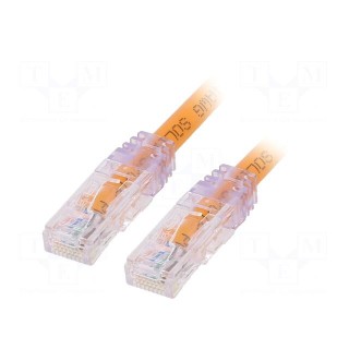 Patch cord | TX6A™ 10Gig,U/UTP | 6a | solid | Cu | PVC | orange | 5m | 24AWG