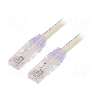 Patch cord | TX6A™ 10Gig,U/UTP | 6a | solid | Cu | PVC | white | 2m | 24AWG