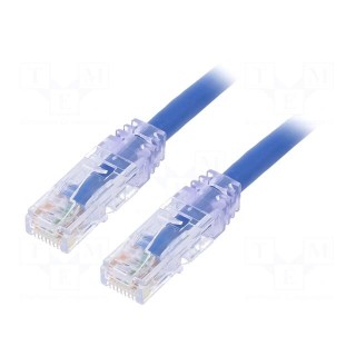 Patch cord | TX6™ PLUS,U/UTP | 6 | stranded | Cu | LSZH | blue | 0.5m
