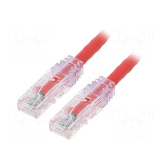 Patch cord | TX6™ PLUS,U/UTP | 6 | stranded | Cu | LSZH | red | 1m | 24AWG