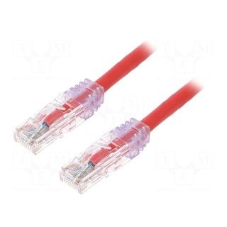Patch cord | TX6™ PLUS,U/UTP | 6 | stranded | Cu | LSZH | red | 3m | 24AWG