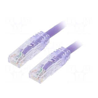 Patch cord | TX6™ PLUS,U/UTP | 6 | stranded | Cu | LSZH | violet | 1m