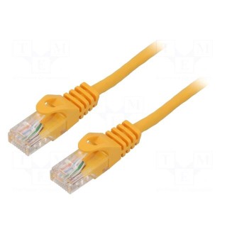 Patch cord | U/UTP | 6 | stranded | CCA | PVC | orange | 1.5m | 26AWG | 1pcs.