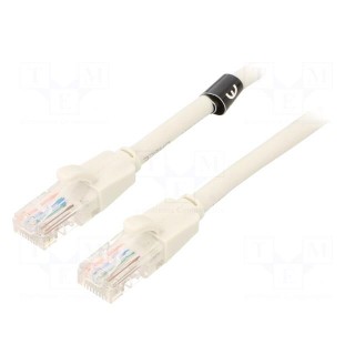 Patch cord | U/UTP | 6 | CCA | PVC | grey | 3m | RJ45 plug,both sides