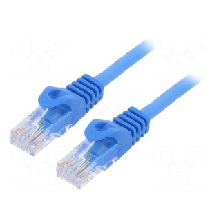 Patch cord | U/UTP | 6 | stranded | CCA | PVC | blue | 2m | 26AWG | Cablexpert