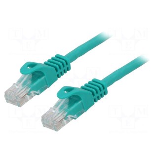 Patch cord | U/UTP | 6 | stranded | CCA | PVC | green | 1.5m | 26AWG