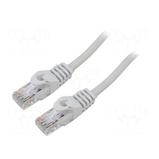 Patch cord | U/UTP | 6 | stranded | Cu | LSZH | grey | 0.5m | 26AWG | Cores: 8