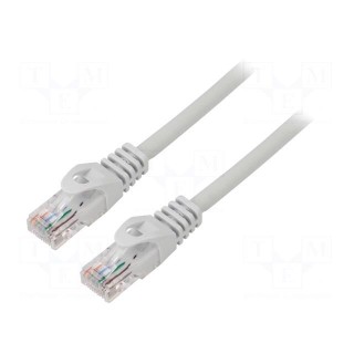 Patch cord | U/UTP | 6 | stranded | Cu | LSZH | grey | 10m | 26AWG | Cores: 8