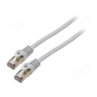 Patch cord | U/UTP | 6 | stranded | Cu | LSZH | grey | 3m | 26AWG | Cores: 8