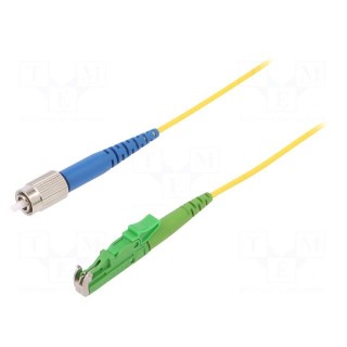 Fiber patch cord | E2/APC,FC/UPC | 5m | Optical fiber: 9/125um