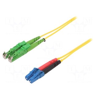 Fiber patch cord | E2/APC,LC/UPC | 1m | Optical fiber: 9/125um