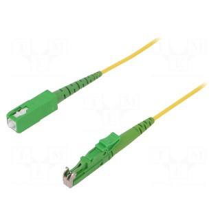 Fiber patch cord | E2/APC,SC/APC | 3m | Optical fiber: 9/125um