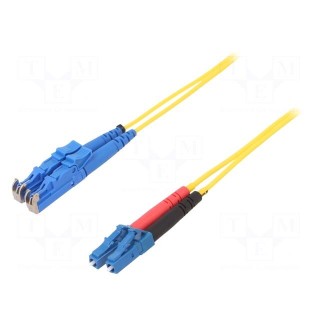 Fiber patch cord | E2/UPC,LC/UPC | 10m | Optical fiber: 9/125um