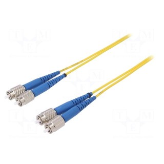 Fiber patch cord | both sides,FC/UPC | 1m | Optical fiber: 9/125um