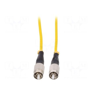 Fiber patch cord | both sides,FC/UPC | 1m | LSZH | yellow