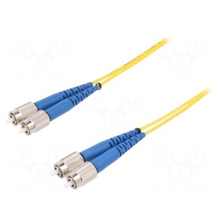 Fiber patch cord | both sides,FC/UPC | 5m | Optical fiber: 9/125um