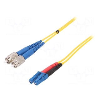 Fiber patch cord | FC/UPC,LC/UPC | 5m | Optical fiber: 9/125um