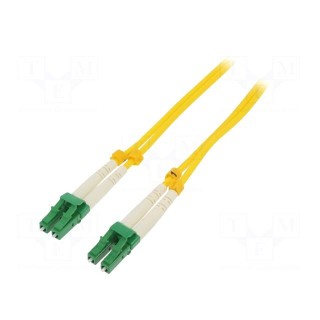 Fiber patch cord | both sides,LC/APC | 1m | LSZH | yellow