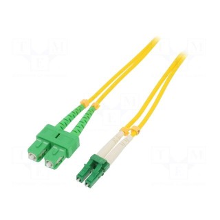 Fiber patch cord | LC/APC,SC/APC | 2m | Optical fiber: 9/125um | LSZH