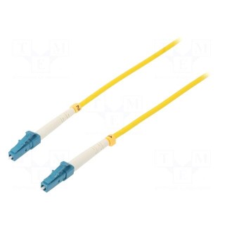 Fiber patch cord | both sides,LC/UPC | 10m | LSZH | yellow