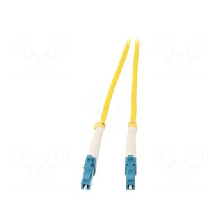 Fiber patch cord | both sides,LC/UPC | 20m | LSZH | yellow