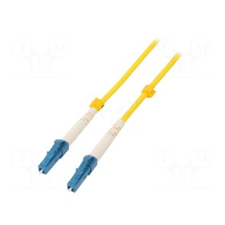 Fiber patch cord | both sides,LC/UPC | 3m | LSZH | yellow