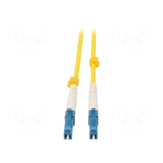 Fiber patch cord | both sides,LC/UPC | 1m | LSZH | yellow