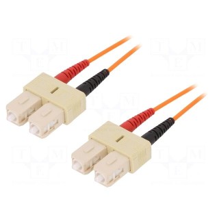 Fiber patch cord | OM1 | both sides,SC/UPC | 2m | LSZH | orange