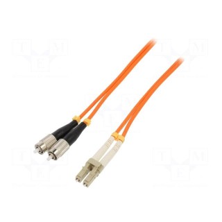 Fiber patch cord | OM2 | FC/UPC,LC/UPC | 2m | LSZH | orange