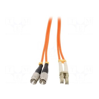 Fiber patch cord | OM2 | FC/UPC,LC/UPC | 2m | LSZH | orange
