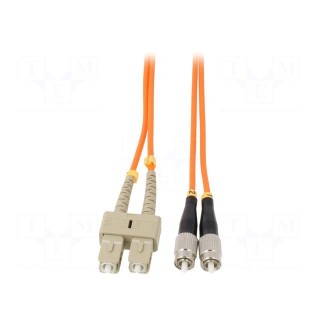 Fiber patch cord | OM2 | FC/UPC,SC/UPC | 5m | LSZH | orange