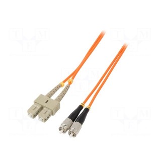 Fiber patch cord | OM2 | FC/UPC,SC/UPC | 2m | LSZH | orange