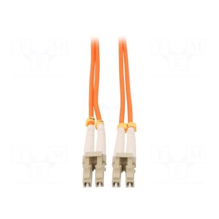 Fiber patch cord | OM2 | both sides,LC/UPC | 15m | LSZH | orange