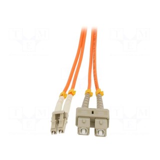 Fiber patch cord | OM2 | LC/UPC,SC/UPC | 5m | LSZH | orange