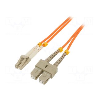 Fiber patch cord | OM2 | LC/UPC,SC/UPC | 2m | LSZH | orange