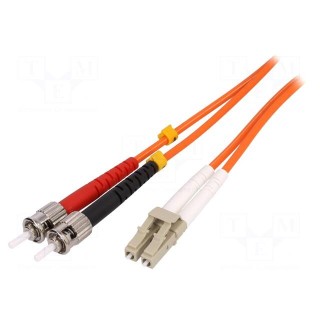 Connector: fiber optic | patchcord | multi mode duplex (MM) | ST,LC