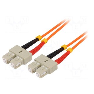 Connector: fiber optic | patchcord | multi mode duplex (MM) | male