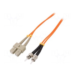 Fiber patch cord | OM2 | ST/UPC,SC/UPC | 1m | LSZH | orange