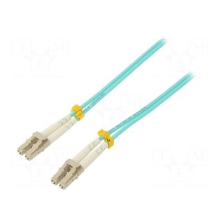 Fiber patch cord | OM3 | both sides,LC/UPC | 2m | LSZH | green