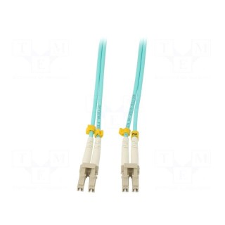 Fiber patch cord | OM3 | both sides,LC/UPC | 7m | LSZH | green