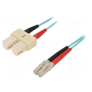 Fiber patch cord | OM3 | LC/UPC,SC/UPC | 2m | LSZH | blue
