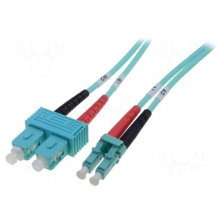 Fiber patch cord | OM3 | LC/UPC,SC/UPC | 2m | Optical fiber: 50/125um