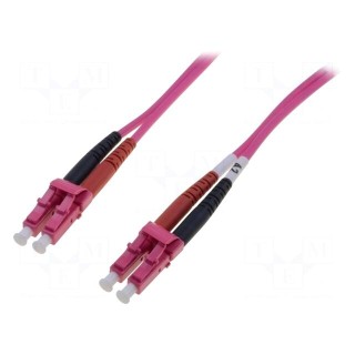Fiber patch cord | OM4 | LC/PC,both sides | 10m | LSZH | purple