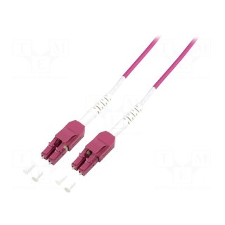 Fiber patch cord | OM4 | both sides,LC/UPC | 3m | LSZH | violet