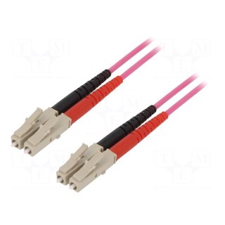Fiber patch cord | OM4 | both sides,LC/UPC | 2m | LSZH | violet