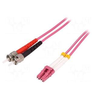 Connector: fiber optic | patchcord | multi mode duplex (MM) | ST,LC