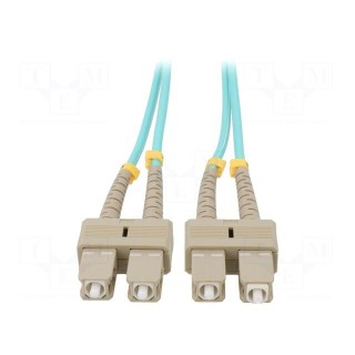 Fiber patch cord | OM4 | both sides,SC/UPC | 2m | LSZH | green