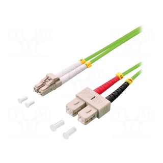 Fiber patch cord | OM5 | both sides,LC/UPC | 2m | LSZH | green