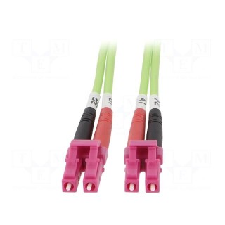 Fiber patch cord | OM5 | LC/UPC,both sides | 7m | LSZH | green